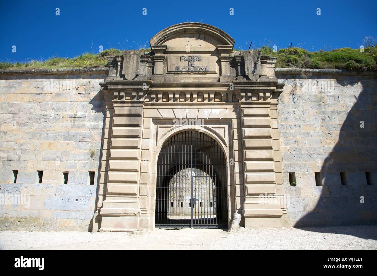 public ancient fortress at pamplona city in navarra spain Stock Photo