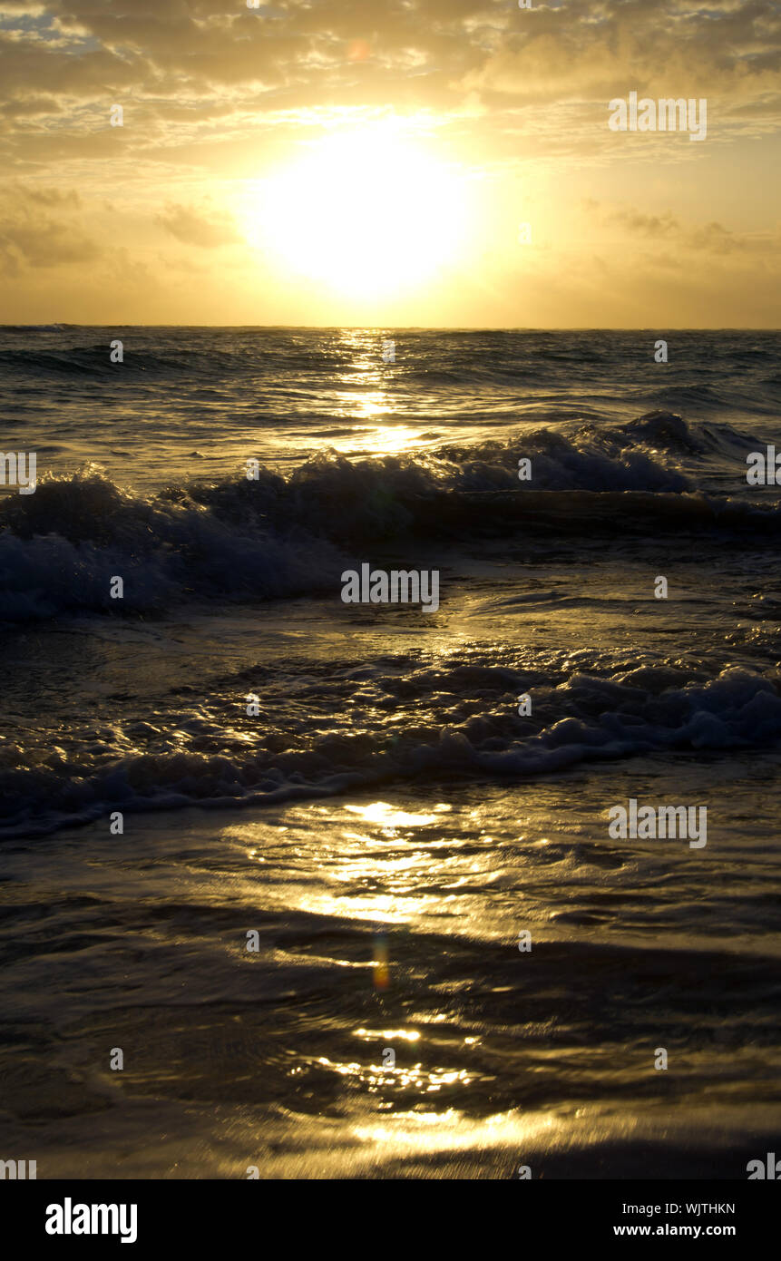 Beautiful sunset above the sea Stock Photo - Alamy