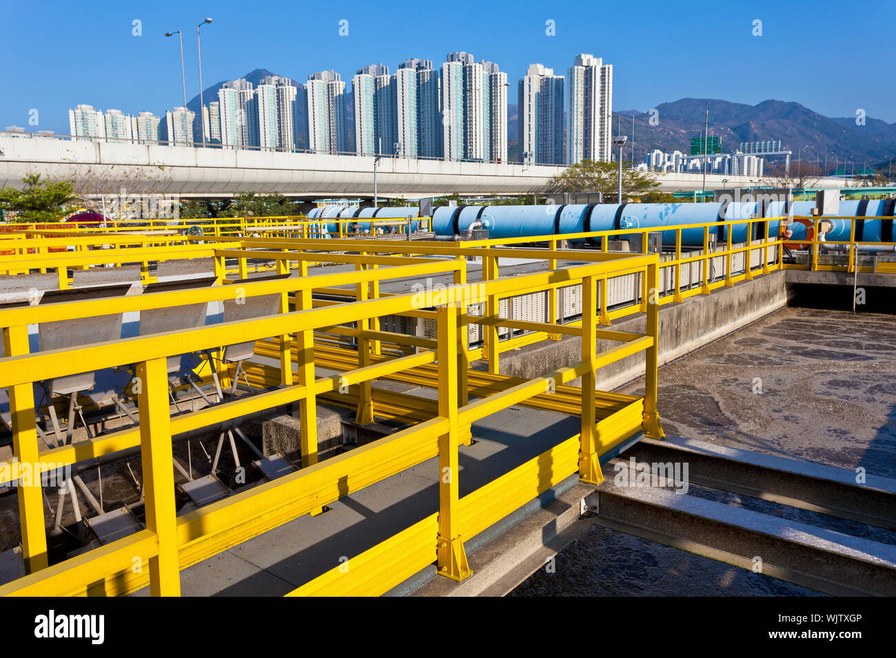 Water treatment plants Stock Photo Alamy