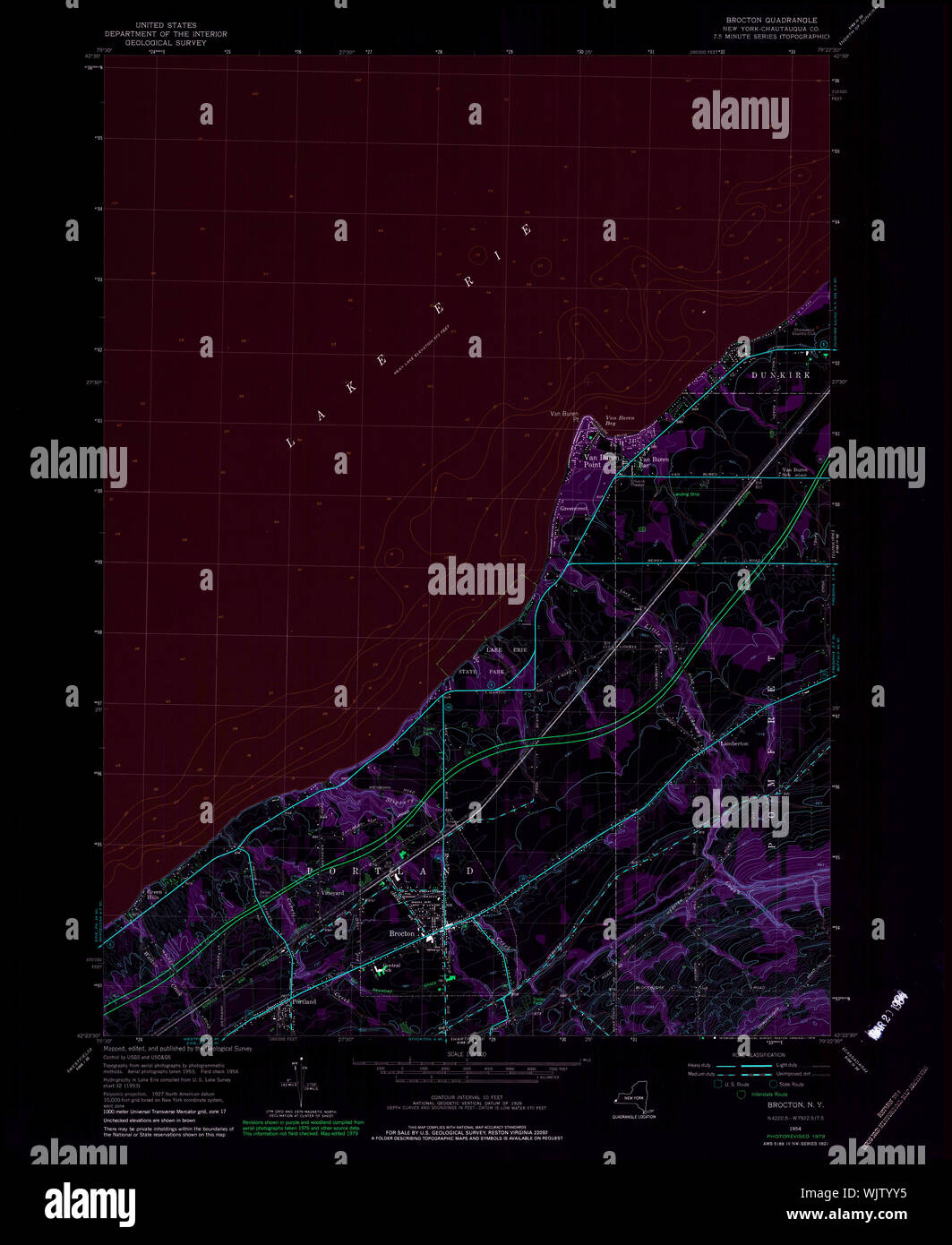 Map of brocton new york hires stock photography and images Alamy