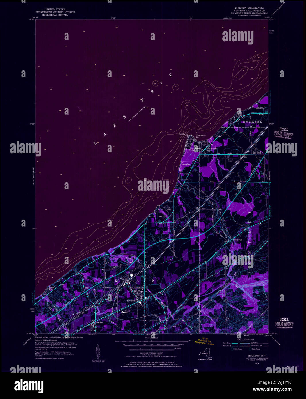 Map of brocton hires stock photography and images Alamy