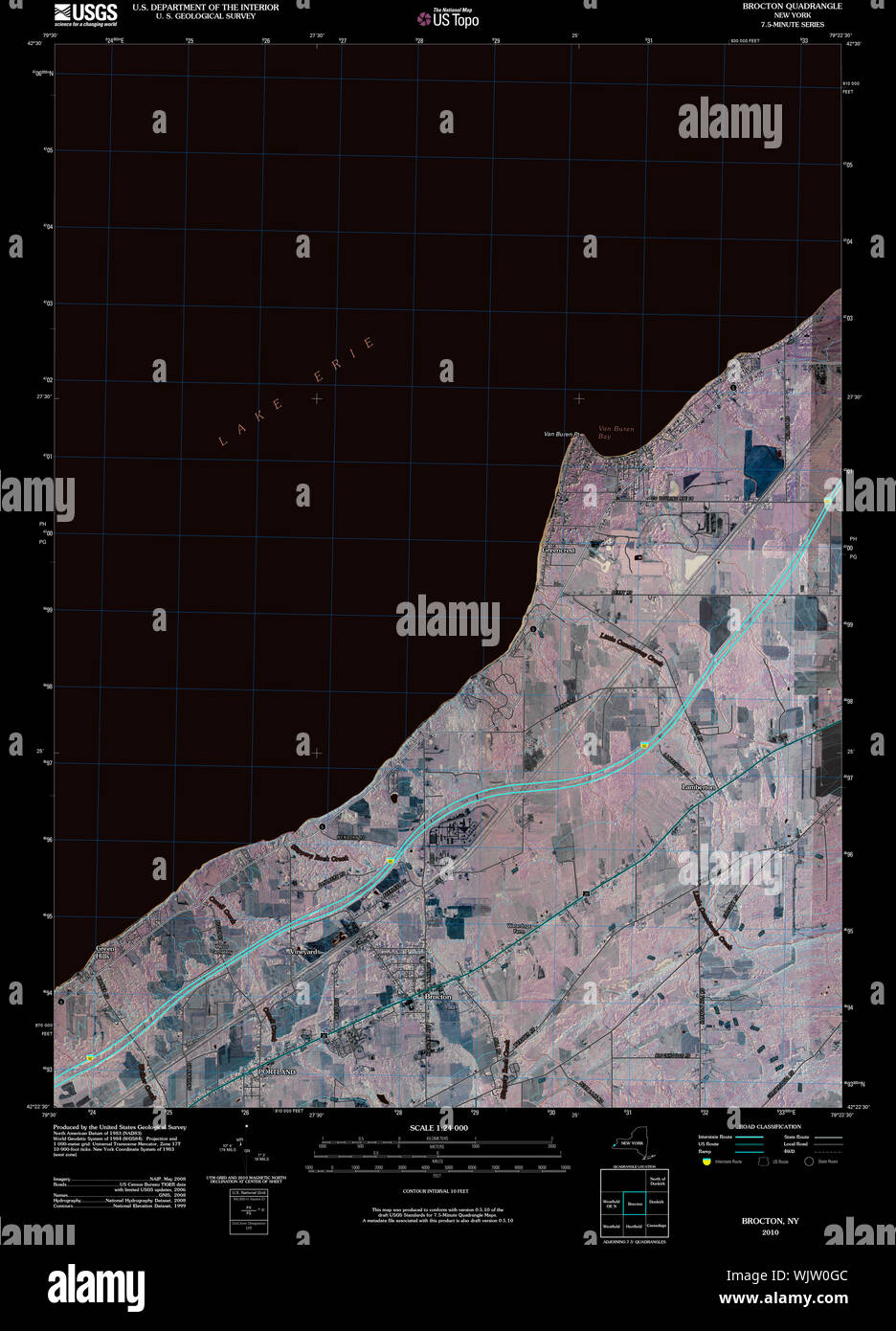 Map of brocton new york hires stock photography and images Alamy