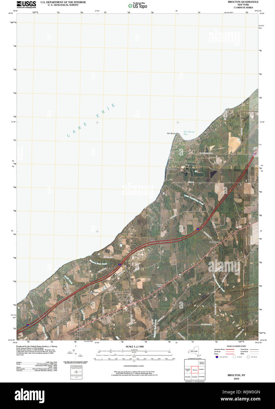 Map of brocton new york hires stock photography and images Alamy