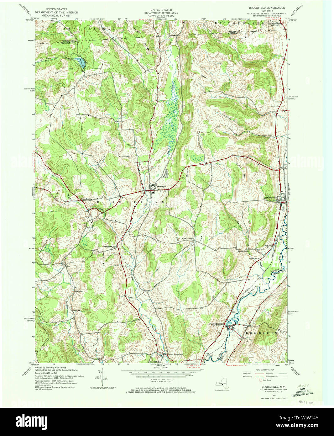 New York NY Brookfield 123110 1943 24000 Restoration Stock Photo Alamy