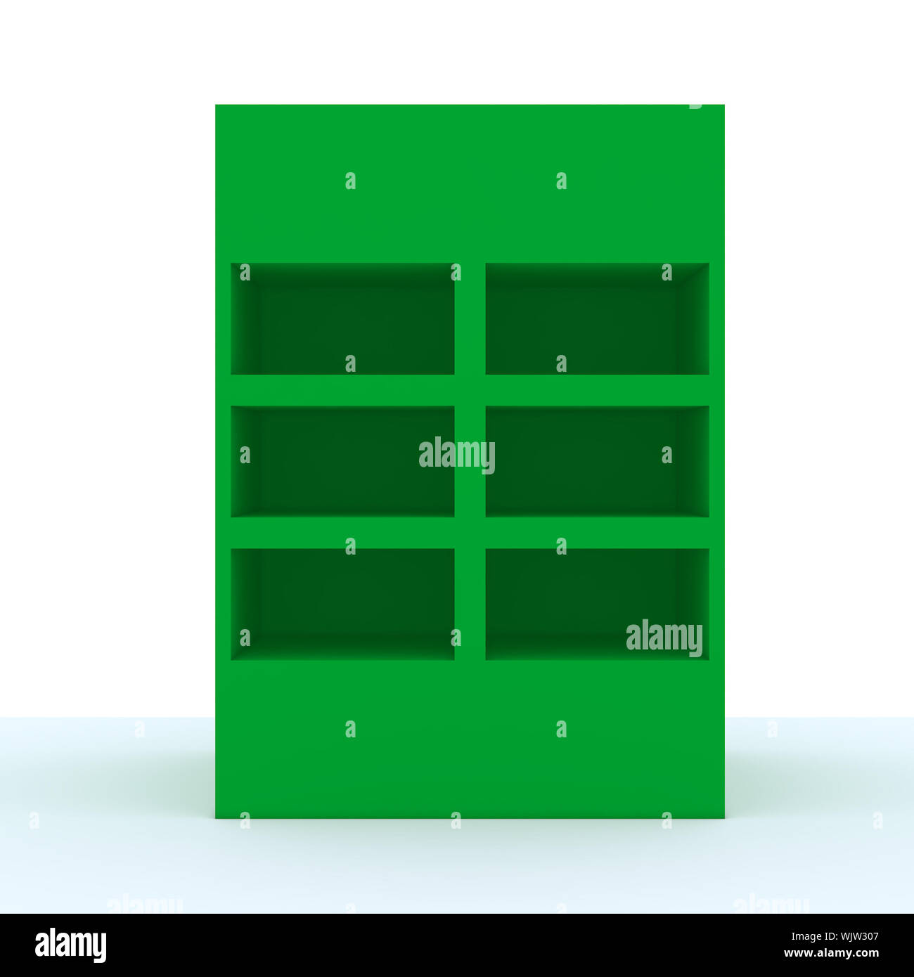 Color green shelf design with white wall Stock Photo Alamy