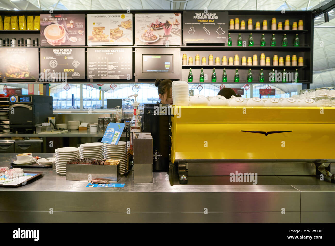 HONG KONG, CHINA - CIRCA JANUARY, 2019: McCafe at McDonald's store ...