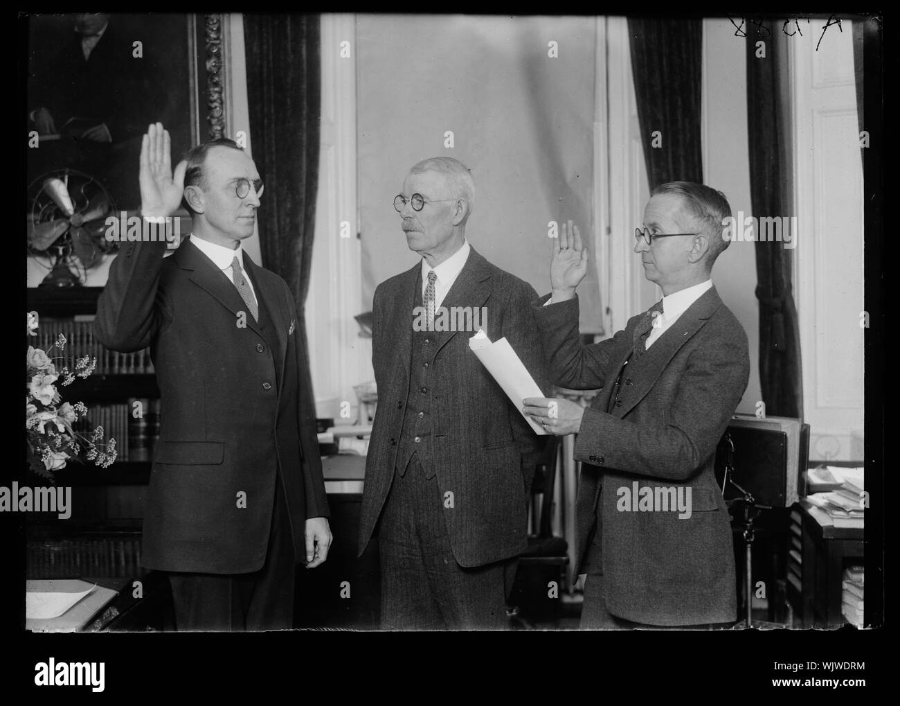 Hubert Work, center Stock Photo Alamy