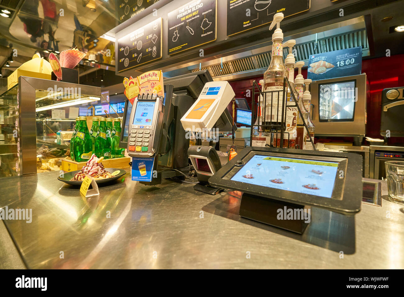 cash register area
