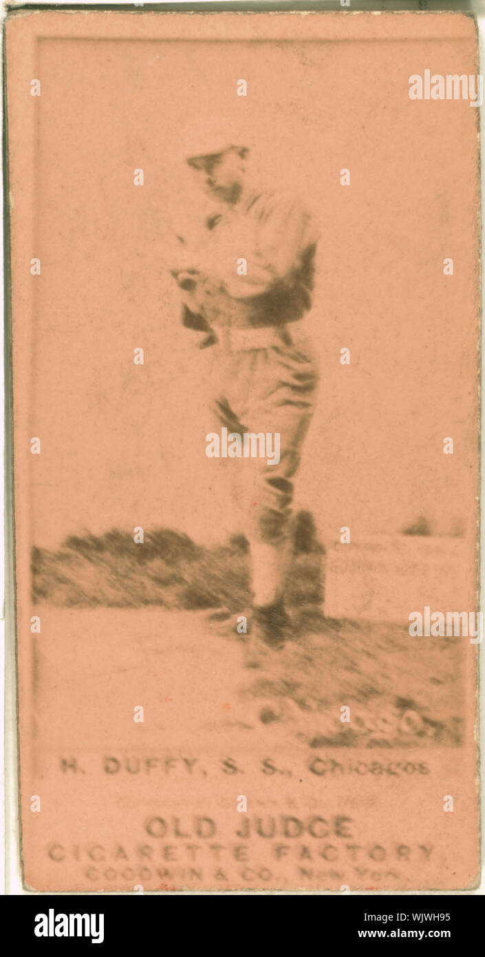 Hugh Duffy, Chicago White Stockings, baseball card portrait Stock Photo