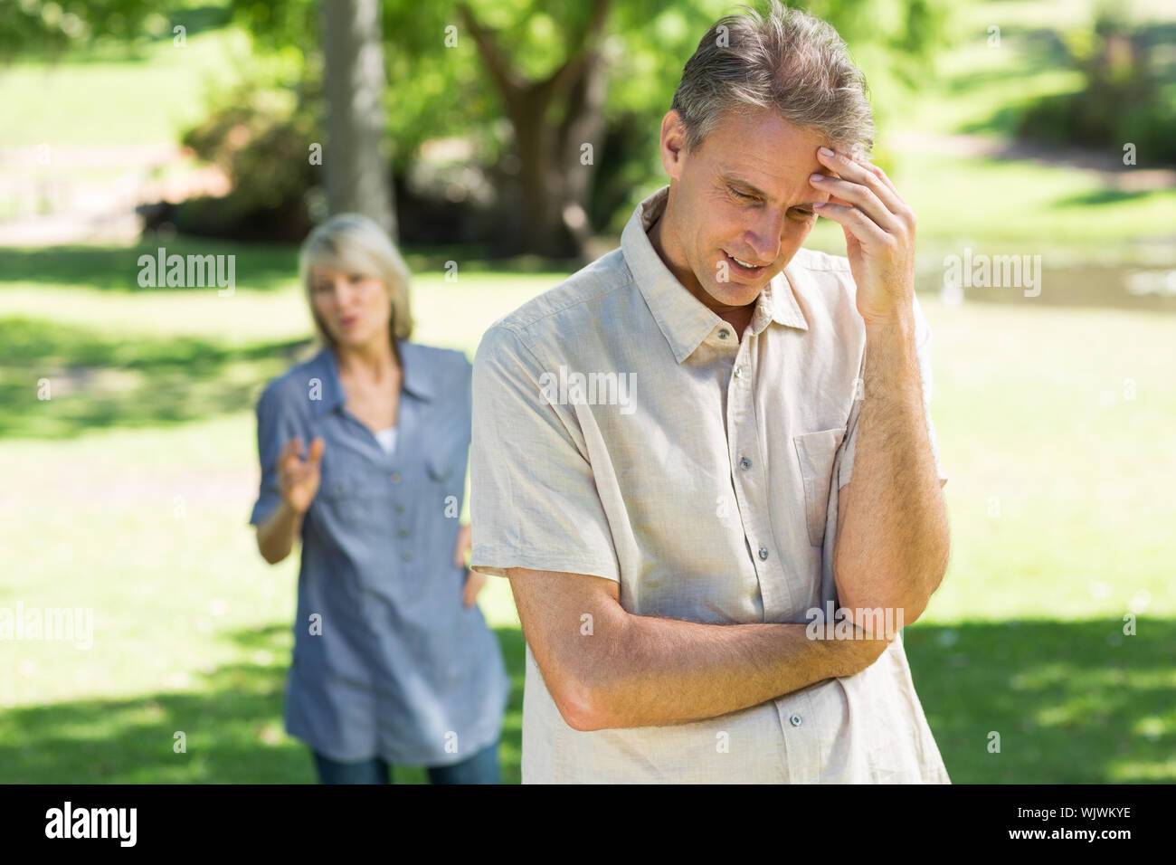 Man in 50s upset hi-res stock photography and images - Alamy