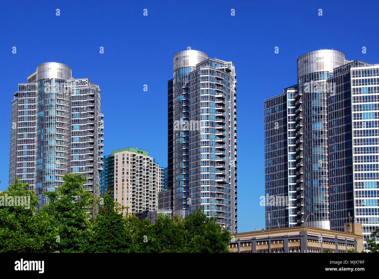Highrise buildings of a modern condominium complex Stock Photo - Alamy
