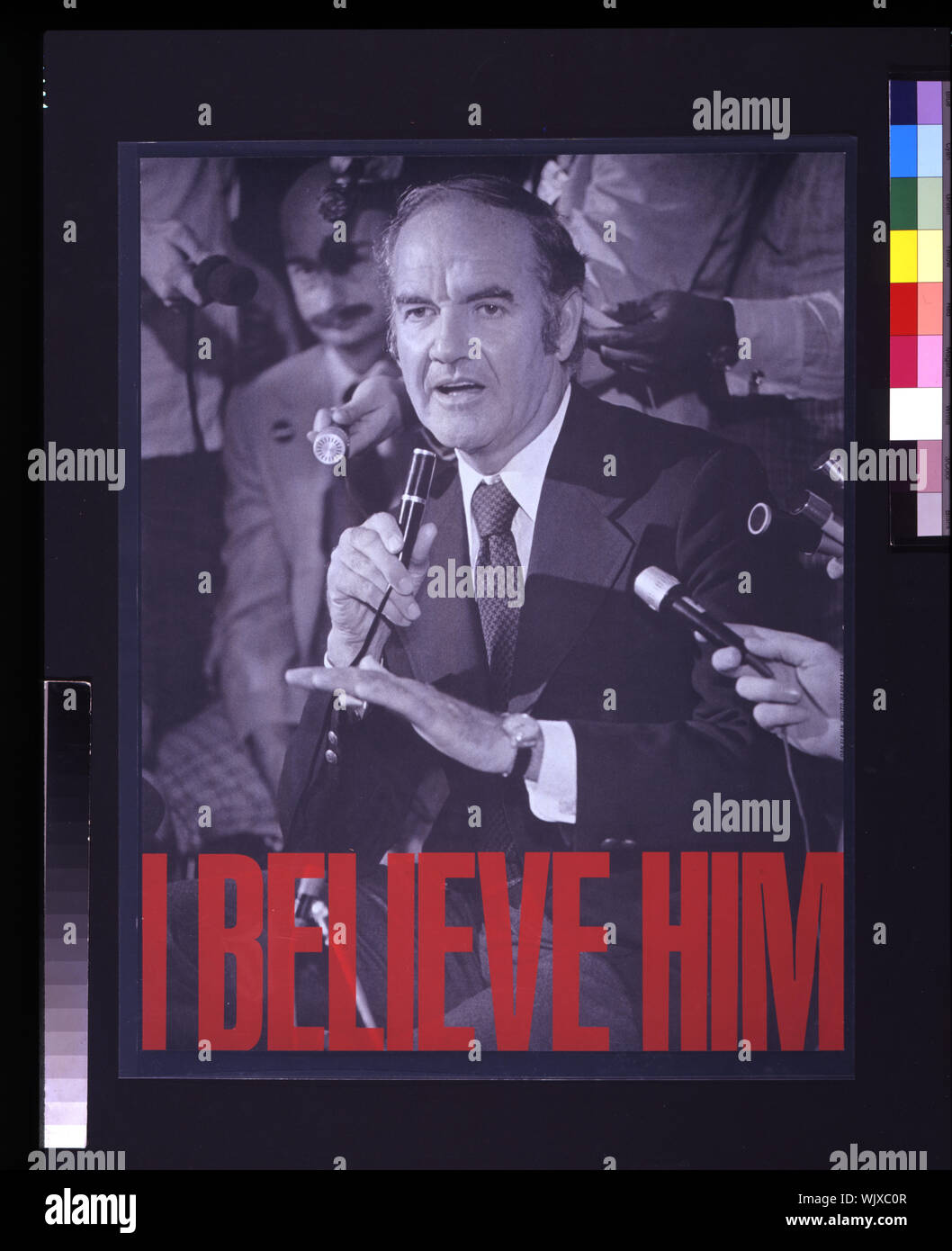 I believe him Abstract: 1 print ; (poster format) Stock Photo