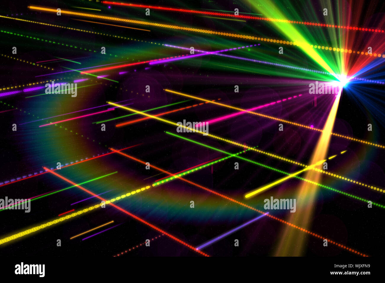Digitally generated disco laser background in cool colours Stock Photo -  Alamy