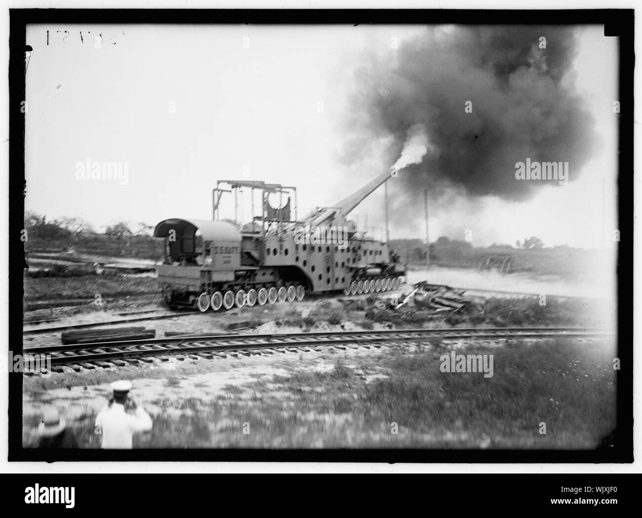 INDIAN HEAD, MD. NAVY PROVING GROUND. NAVY GUNS AT INDIAN HEAD Stock
