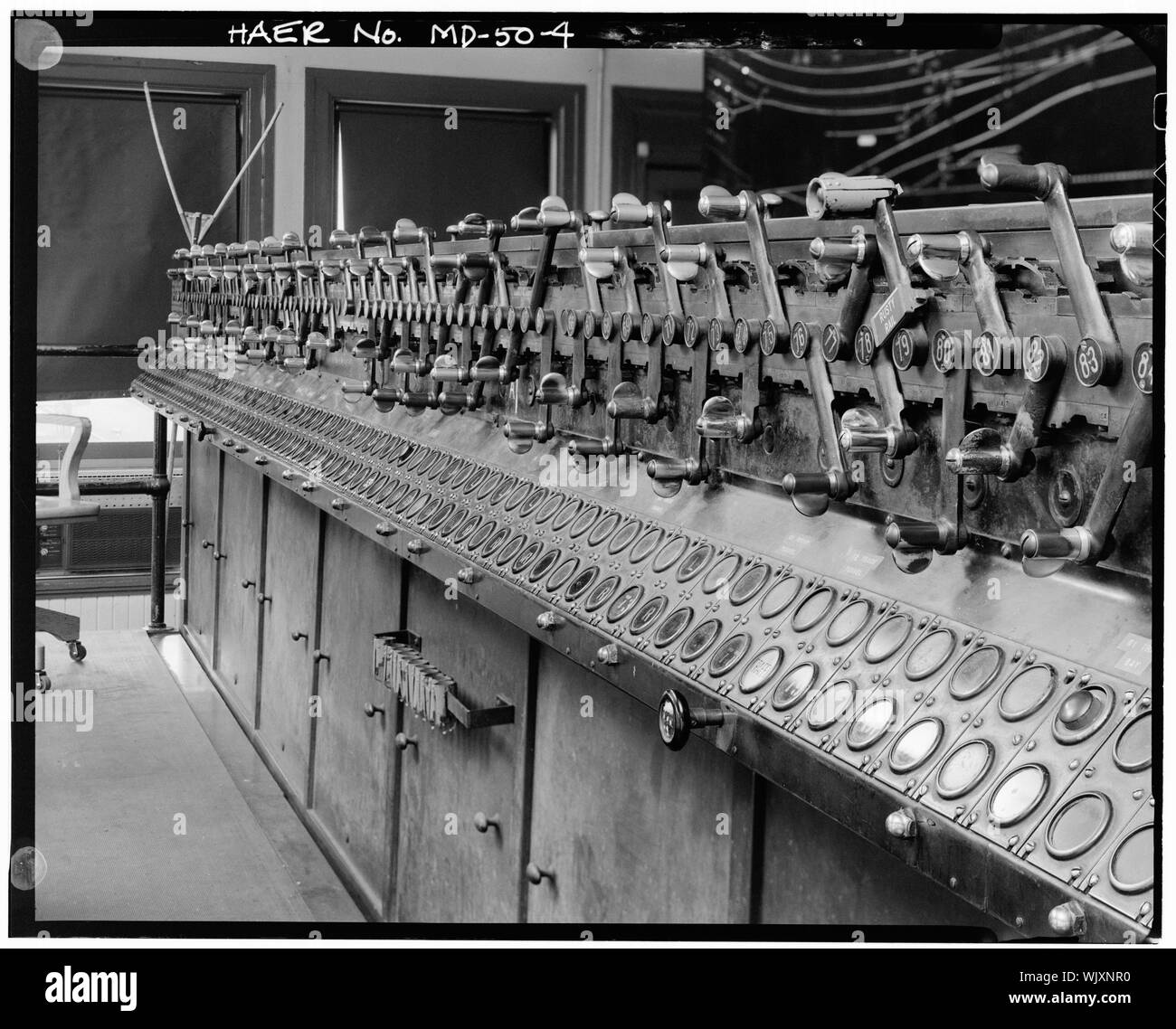 Interior, Model 14 Interlocking Machine - Union Junction Interlocking 