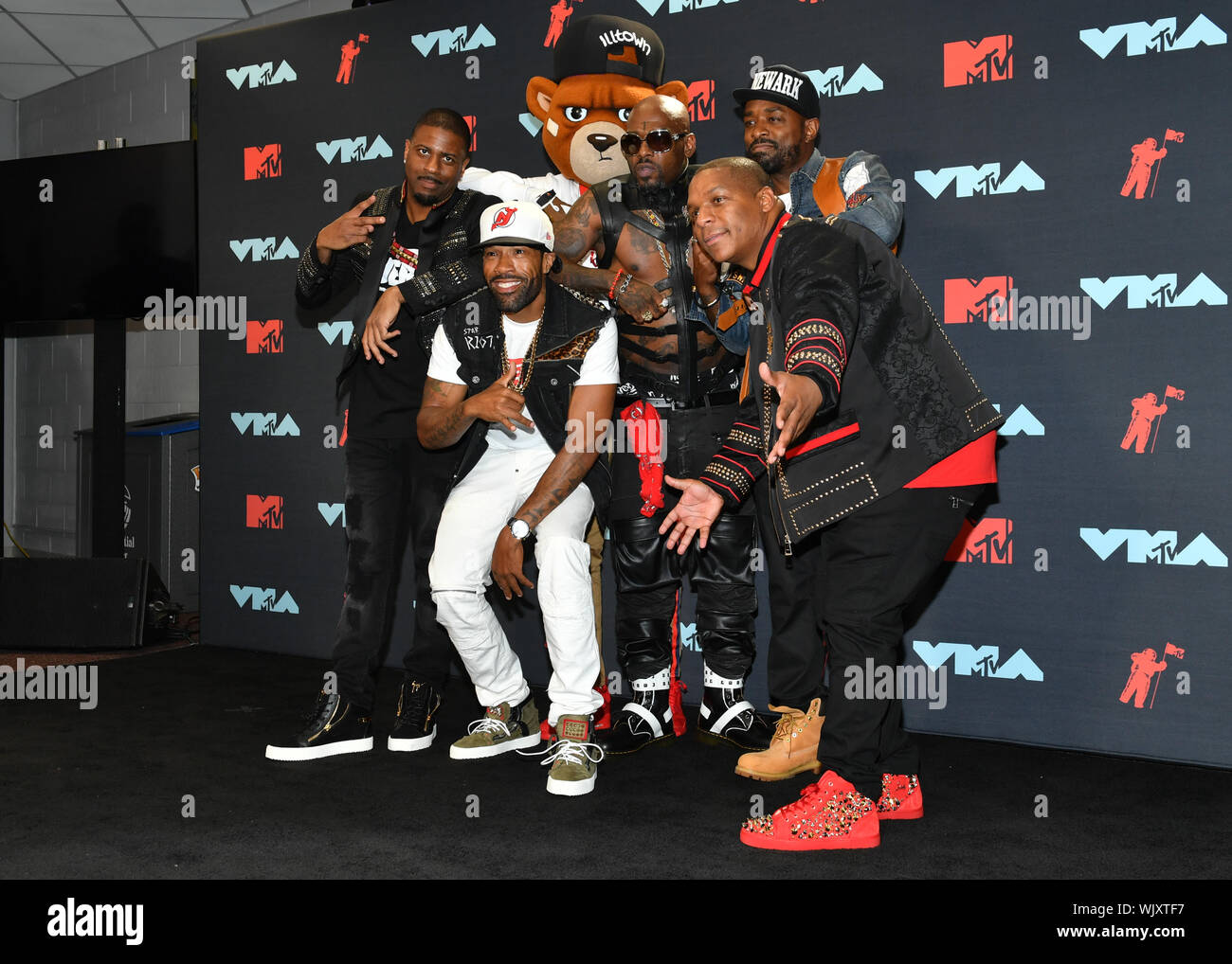 Naughty By Nature, Redman attends the 2019 MTV Video Music Awards at Prudential Center on August 26, 2019 in Newark, New Jersey. Stock Photo