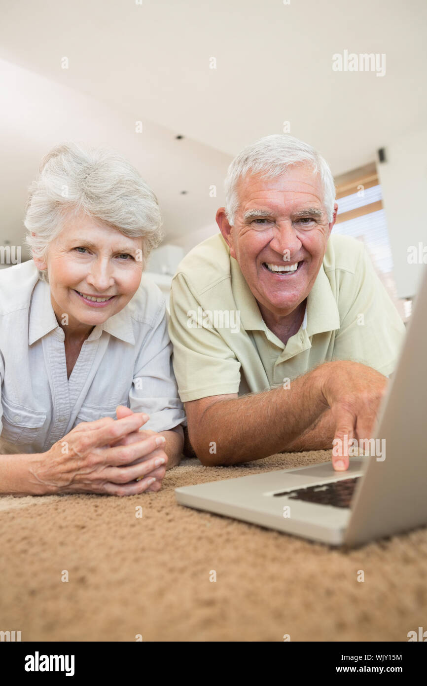 Portrait Smiling Man Lying Laptop High Resolution Stock Photography And Images Page 9 Alamy