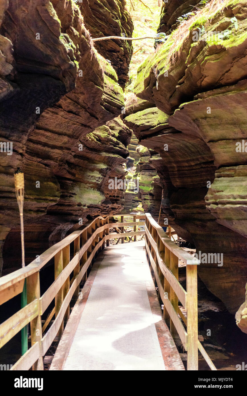 Pictures of witches gulch located in Wisconsin Dells while doing an upper  dells boat tour Stock Photo - Alamy