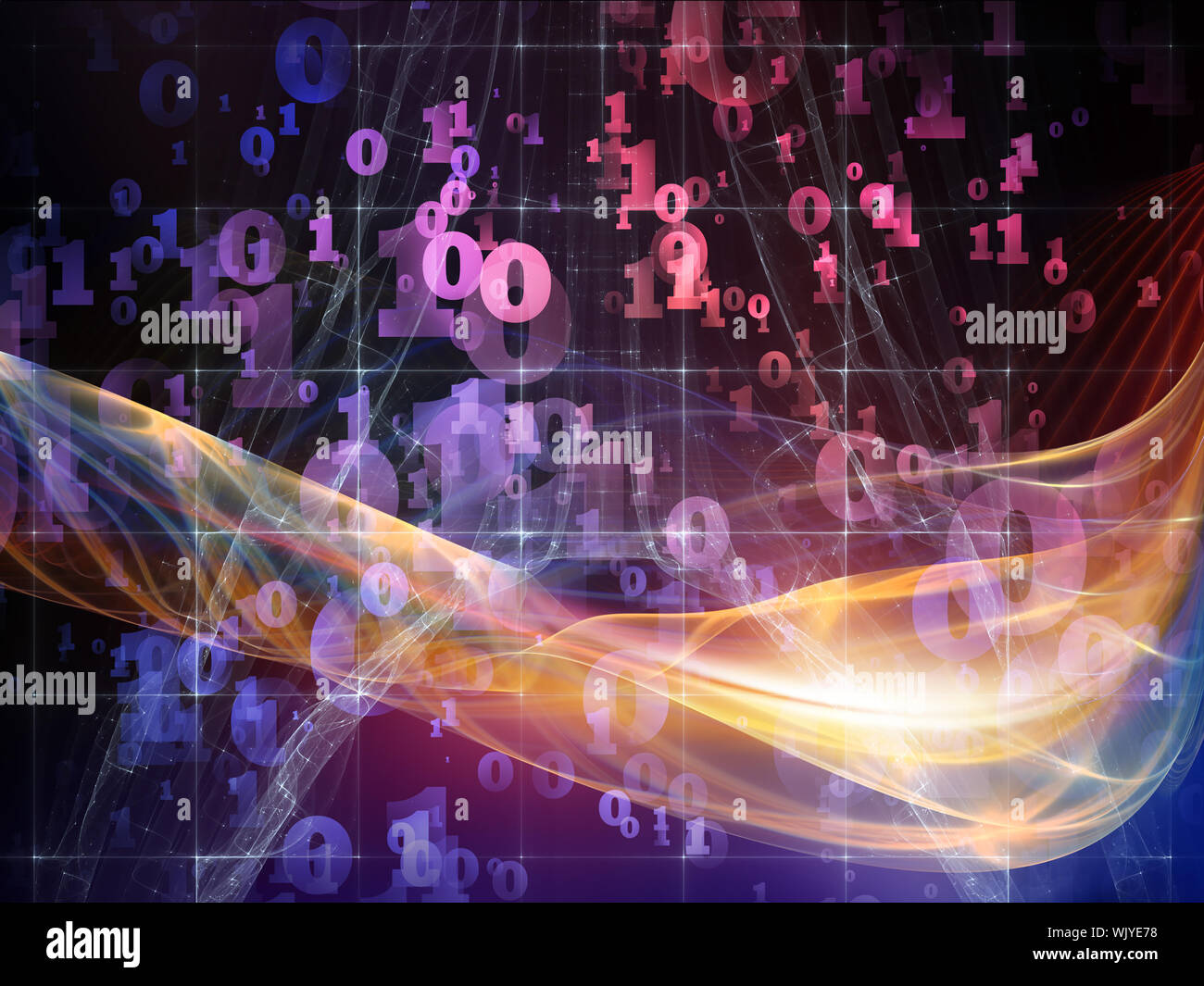 Fractal Realms series. Composition of fractal elements, grids and ...