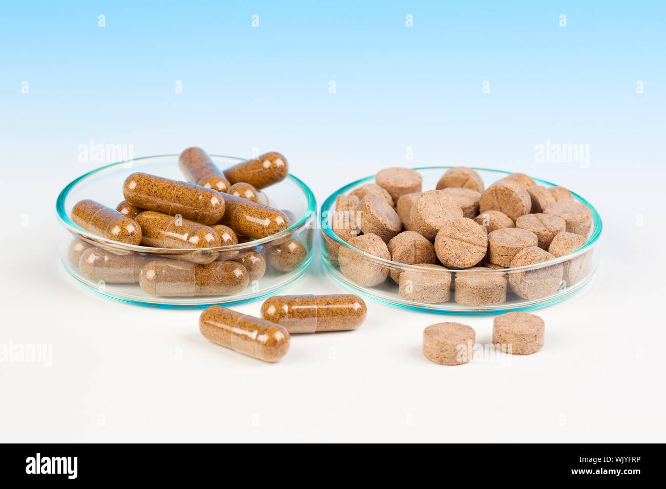 Alternative medicine tablets Stock Photo Alamy