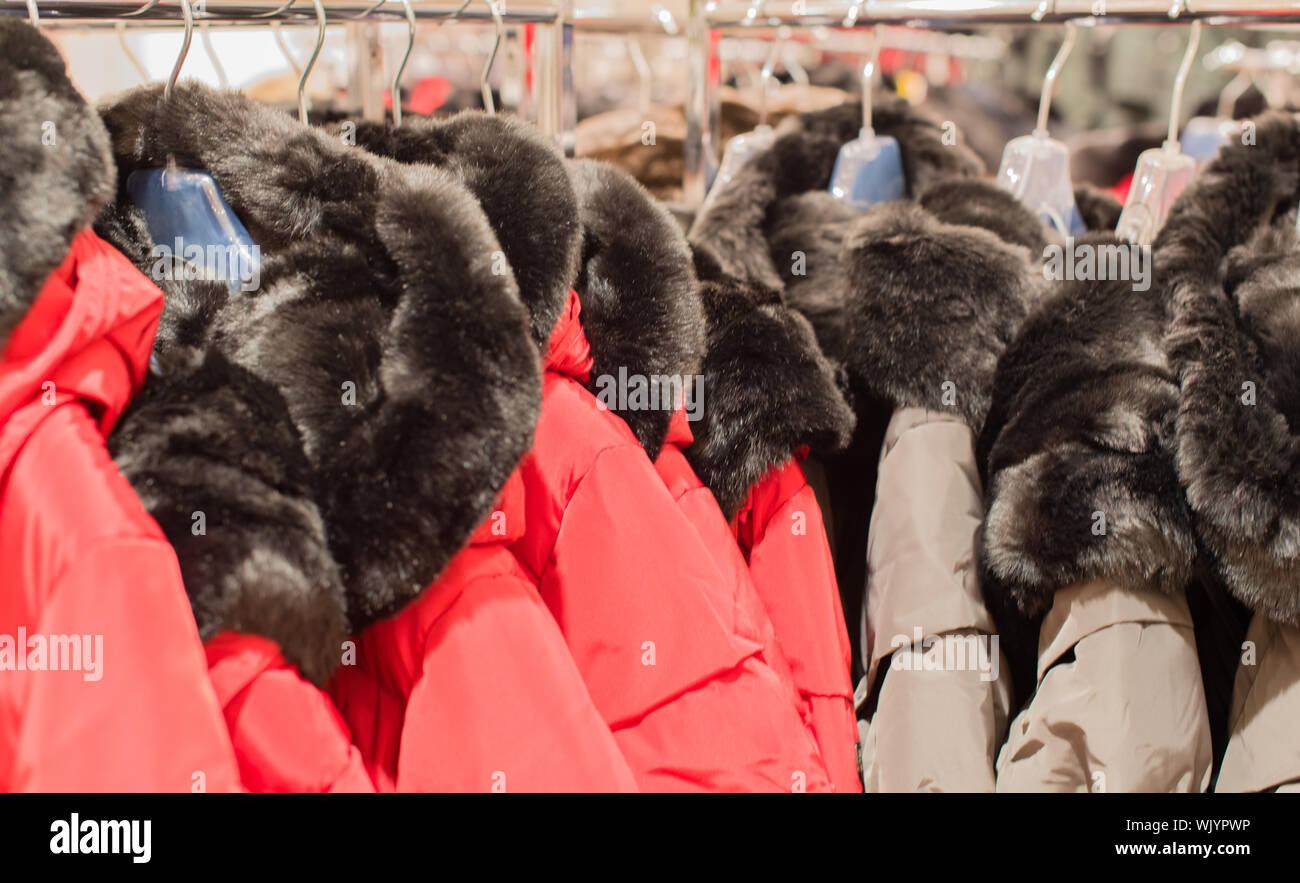 Hanging up fur coat hires stock photography and images Alamy