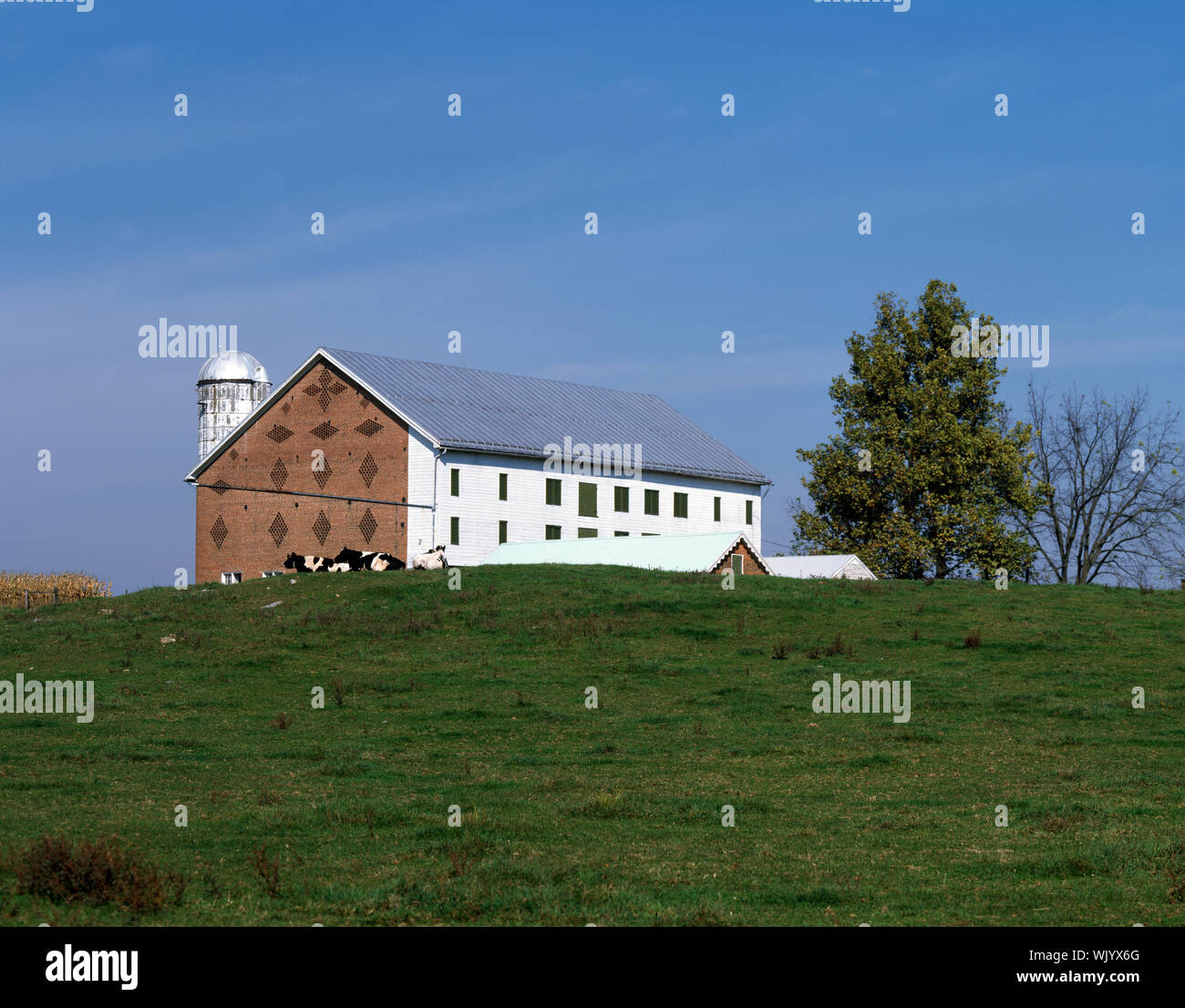 Impressive, multifloor barn near Boiling Springs, Pennsylvania Stock