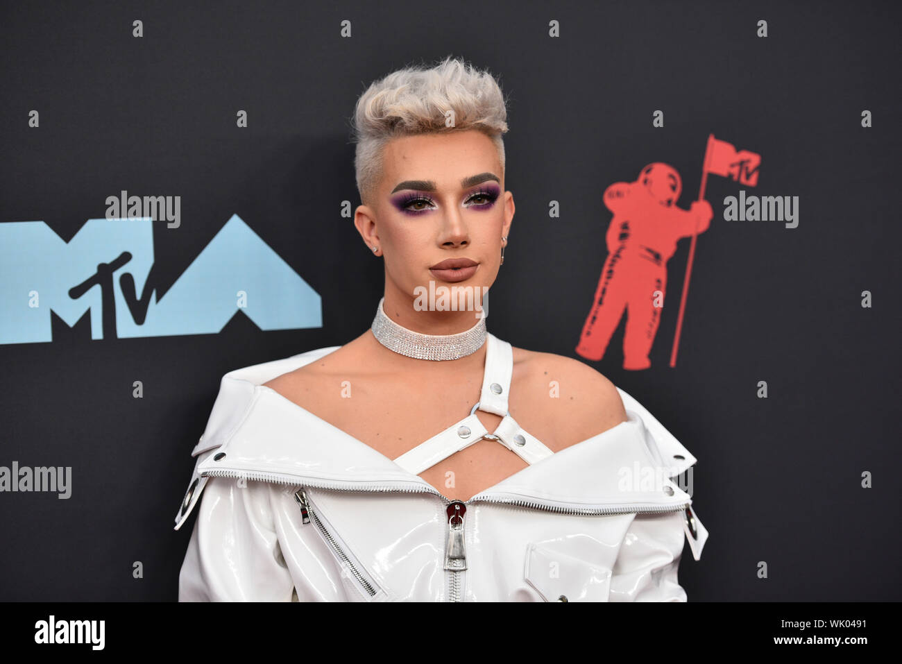 James Charles attends the 2019 MTV Video Music Awards at Prudential Center on August 26, 2019 in Newark, New Jersey. Stock Photo