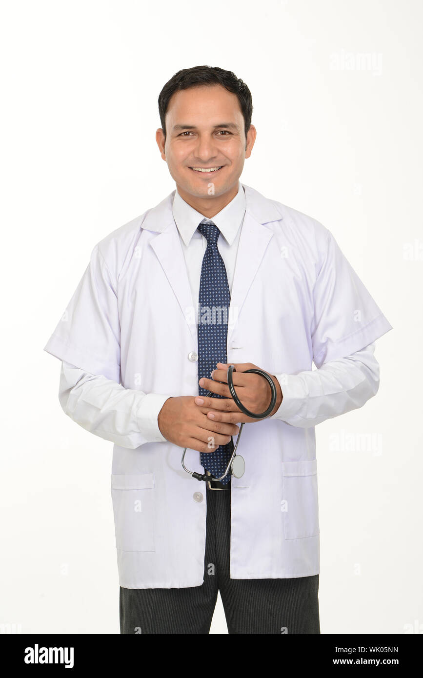 Male happy indian doctor hi-res stock photography and images - Alamy