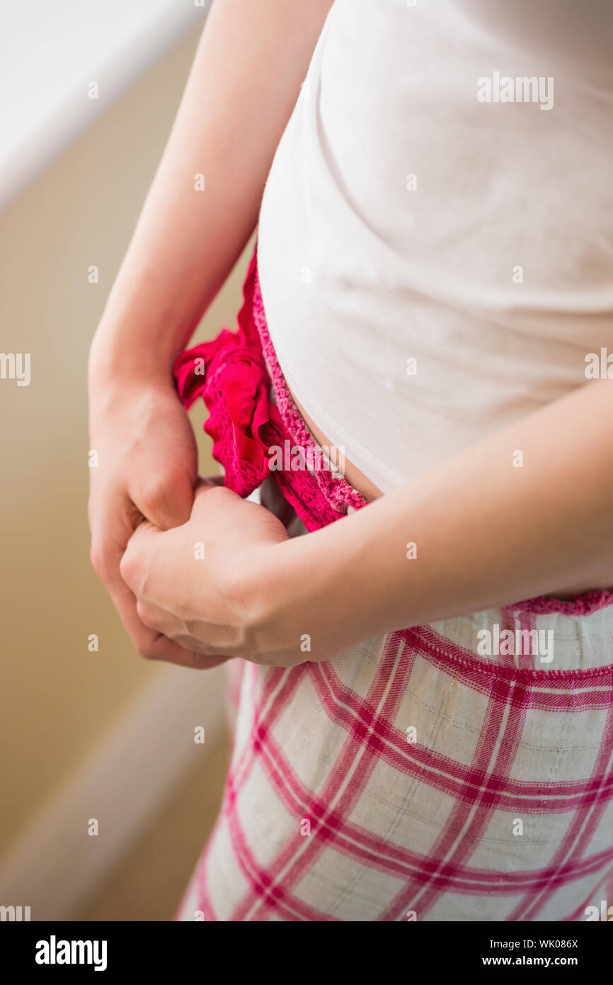 Girl crossing her hands Stock Photo