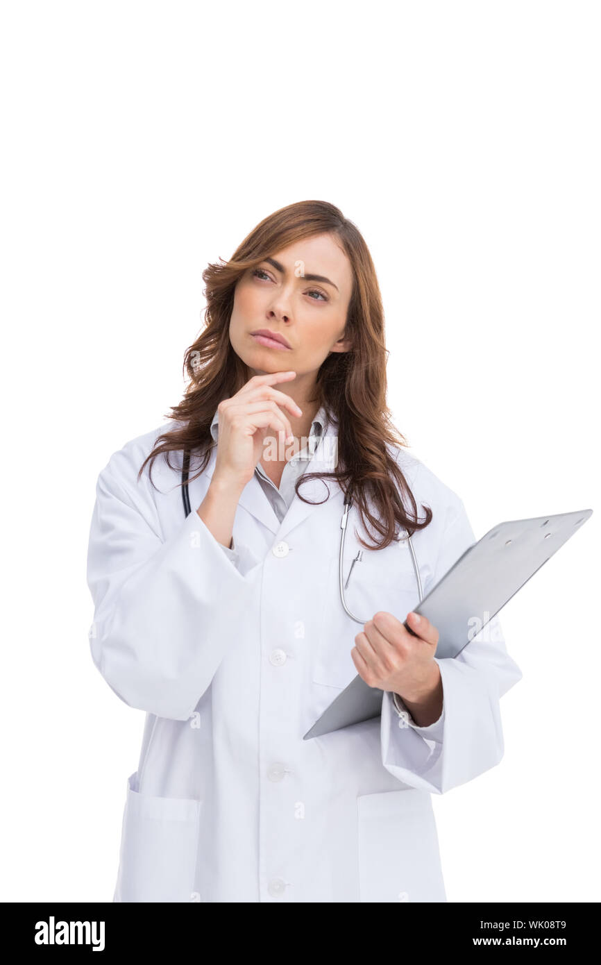 Thoughtful female doctor hi-res stock photography and images - Alamy
