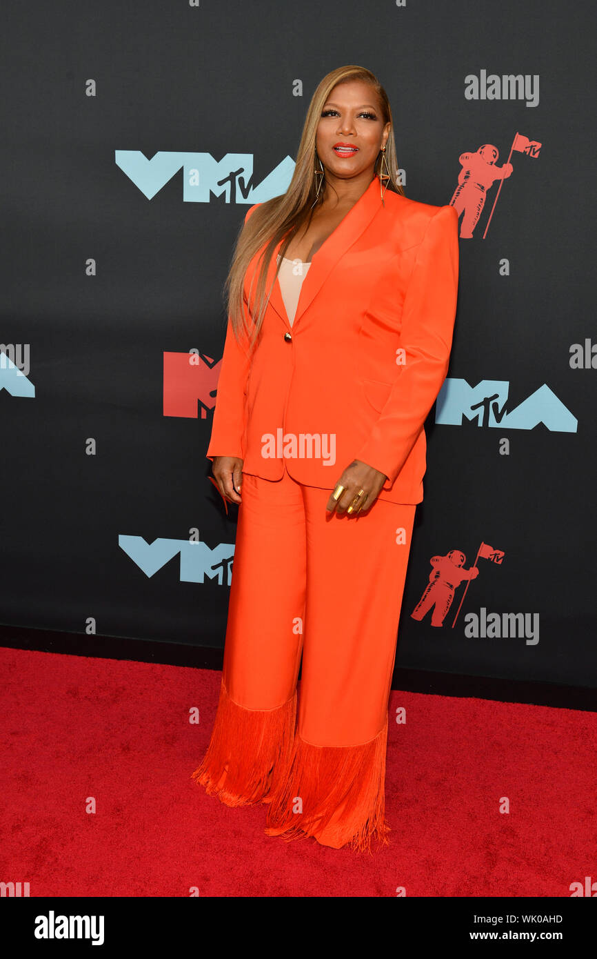 Queen Latifah attends the 2019 MTV Video Music Awards at Prudential Center on August 26, 2019 in Newark, New Jersey. Stock Photo
