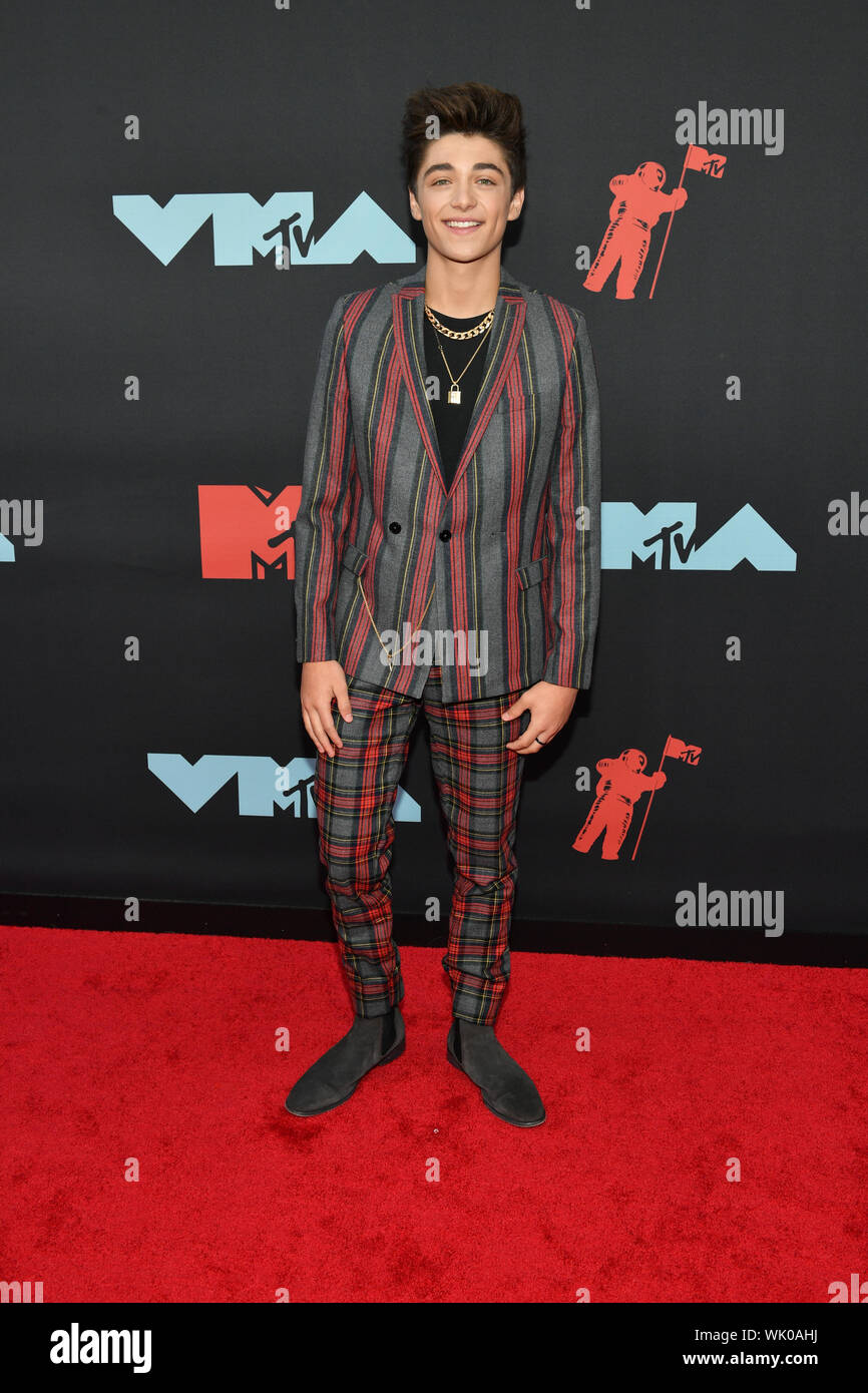 Asher Angel attends the 2019 MTV Video Music Awards at Prudential Center on August 26, 2019 in Newark, New Jersey. Stock Photo
