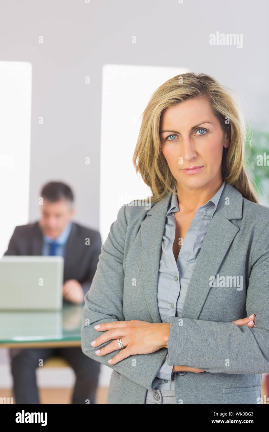 Stern woman arms crossed hi-res stock photography and images - Alamy
