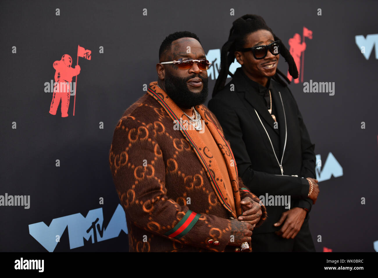 Rick Ross attends the 2019 MTV Video Music Awards at Prudential Center on August 26, 2019 in Newark, New Jersey. Stock Photo