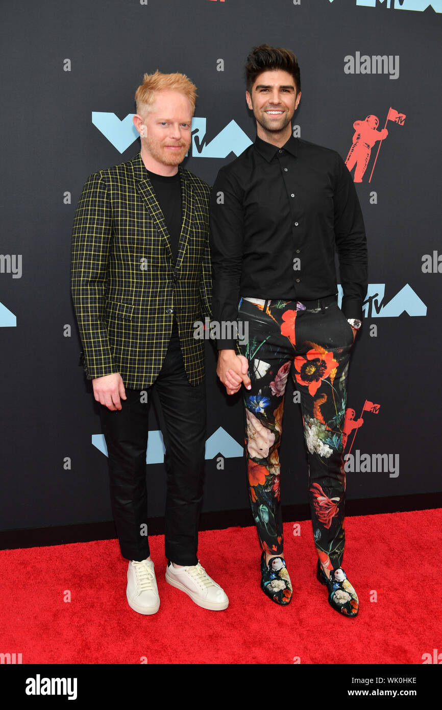 Jesse Tyler Ferguson, Justin Mikita attend the 2019 MTV Video Music