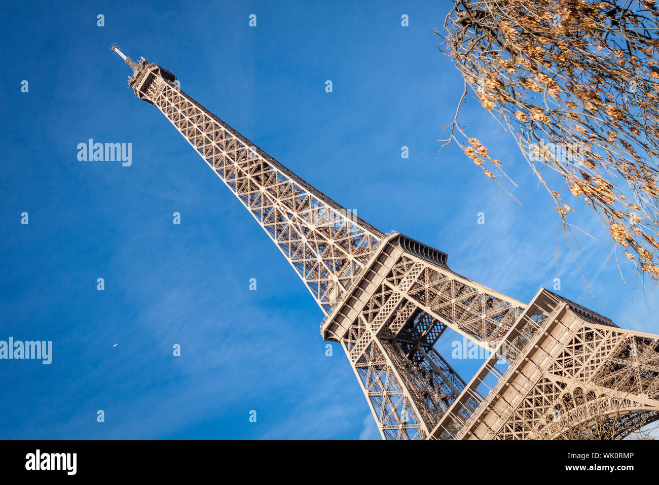 Eiffel Tower in Paris Stock Photo