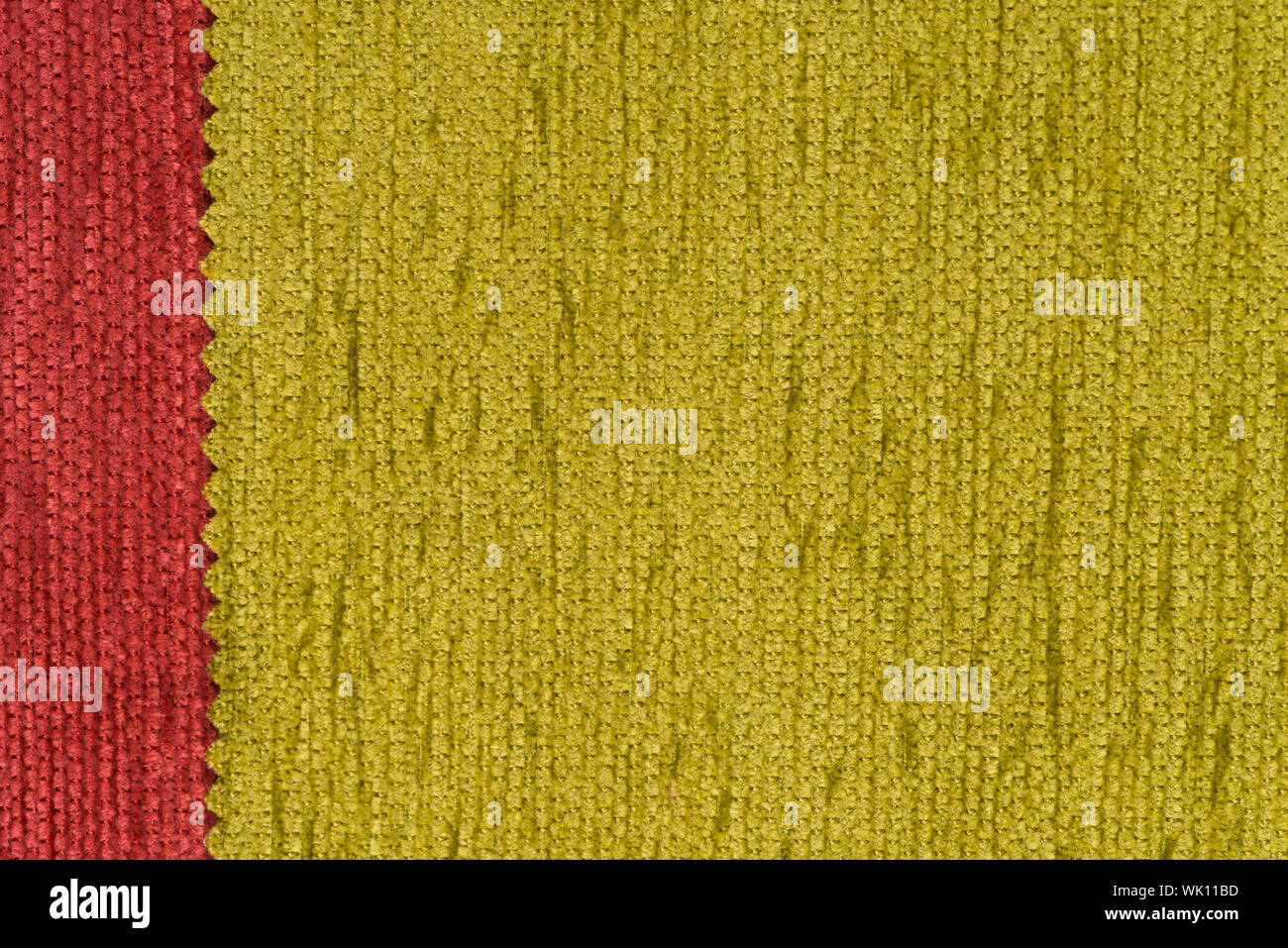 Closeup detail of green fabric texture background Stock Photo - Alamy