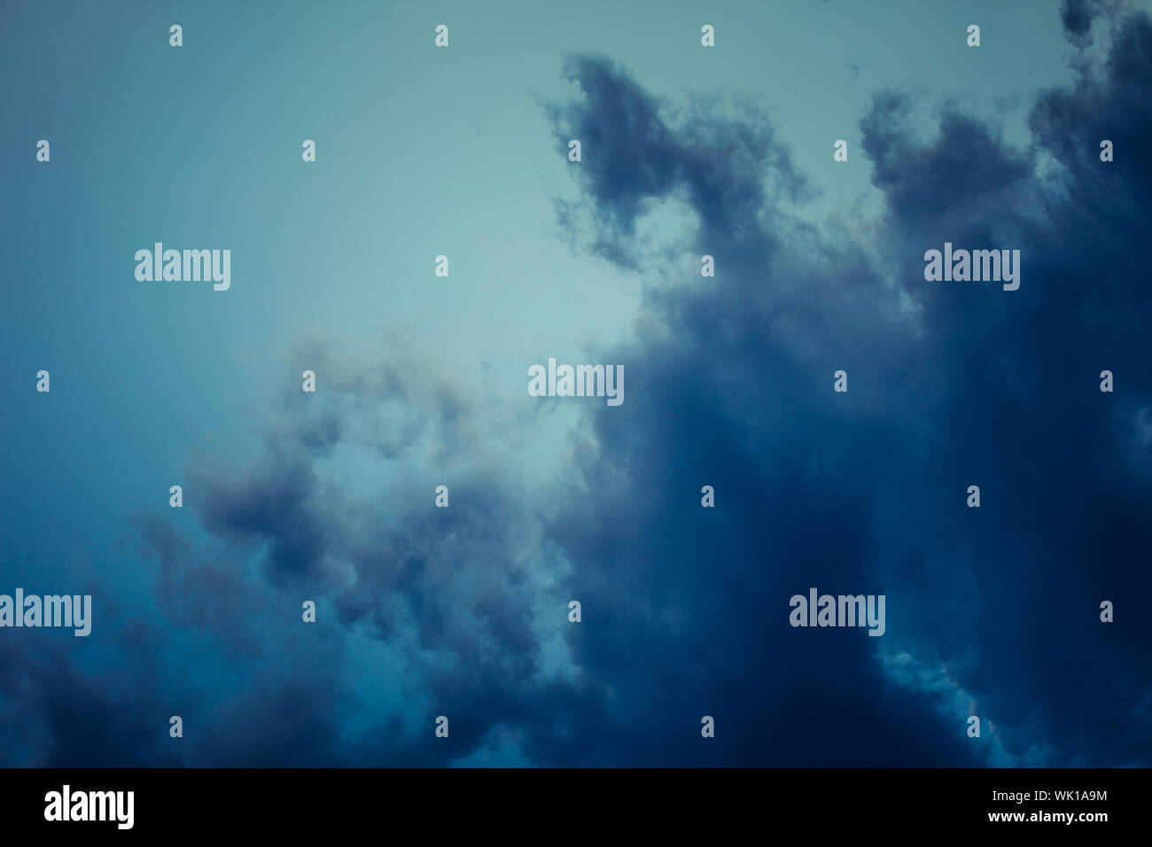 blue sky with clouds closeup, natural landscape Stock Photo - Alamy