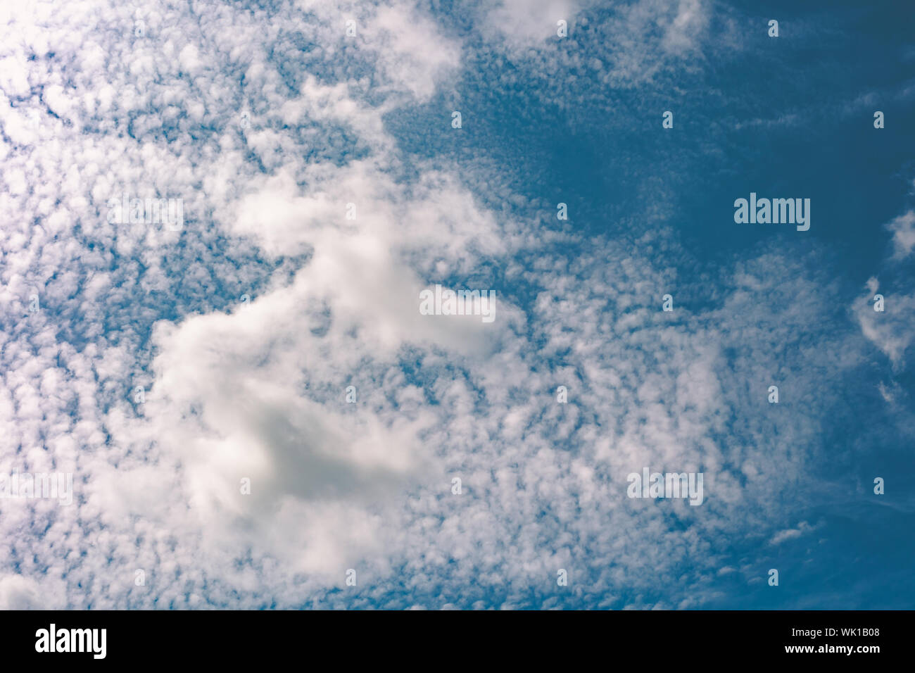 blue sky with clouds closeup, natural landscape Stock Photo - Alamy