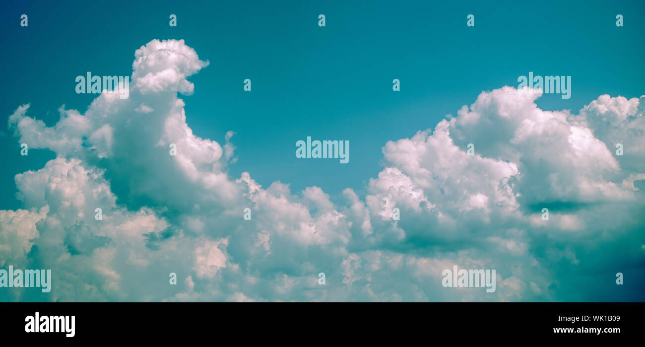 blue sky with clouds closeup, natural landscape Stock Photo - Alamy