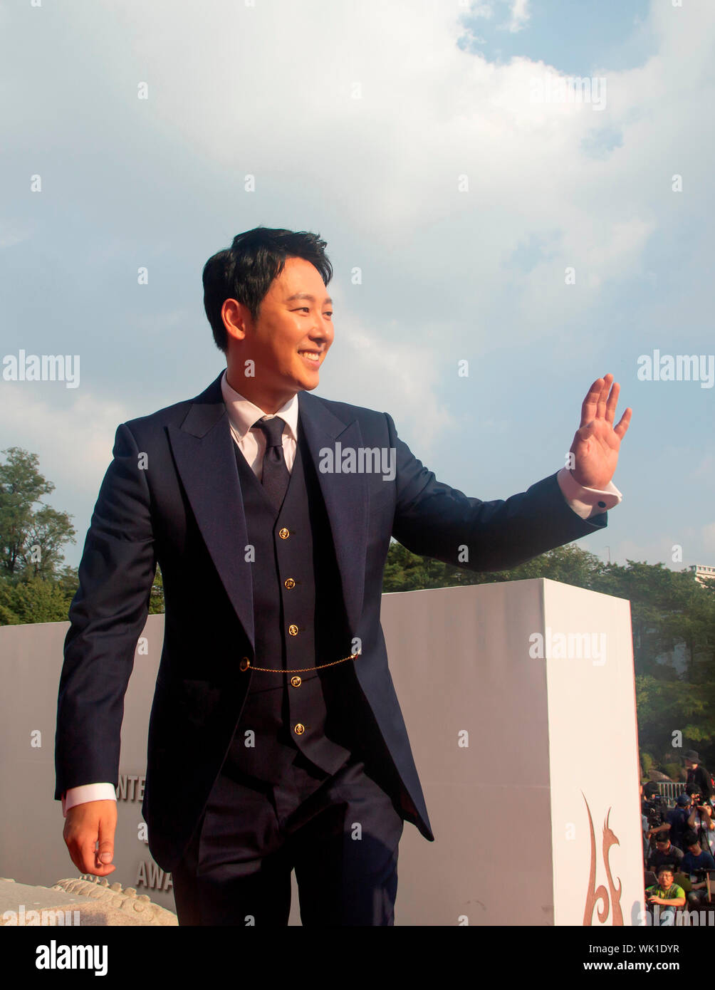 Kim Dong-Wook, August 28, 2019 : South Korean actor Kim Dong-Wook at the Seoul International Drama Awards 2019 in Seoul, South Korea. Credit: Lee Jae-Won/AFLO/Alamy Live News Stock Photo