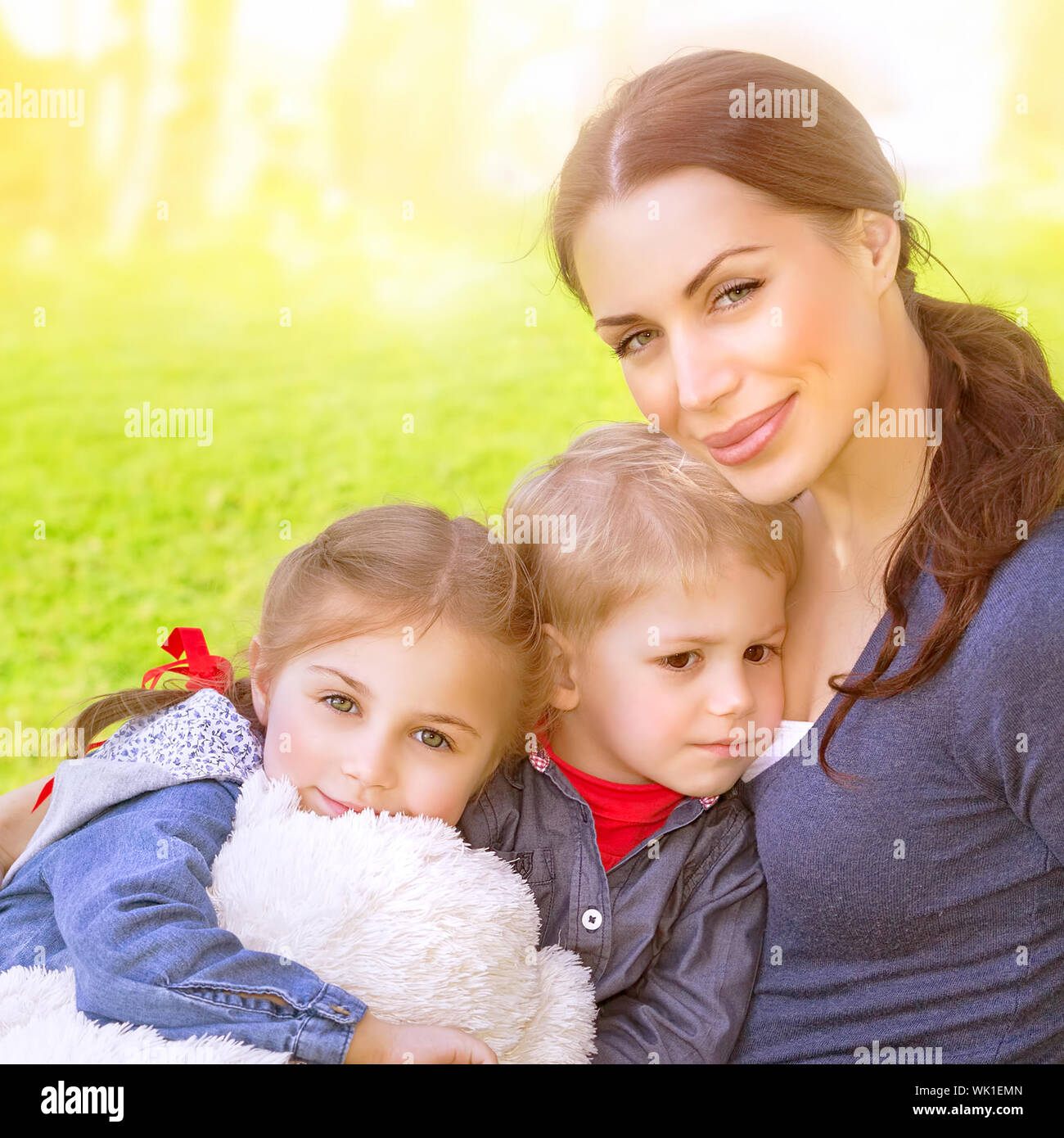 Happy family together Stock Photo - Alamy