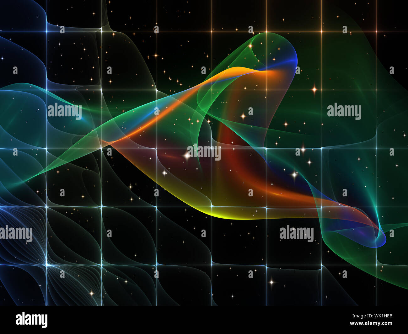 Geometry of Space series. Artistic abstraction composed of conceptual ...