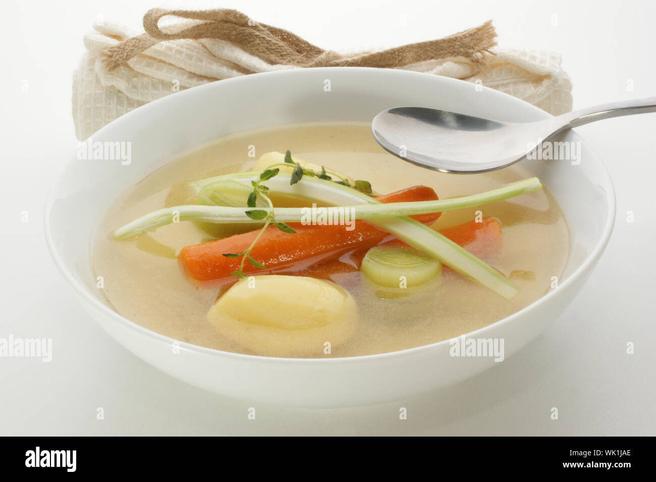 vegetable soup with organic carrot and potato Stock Photo Alamy