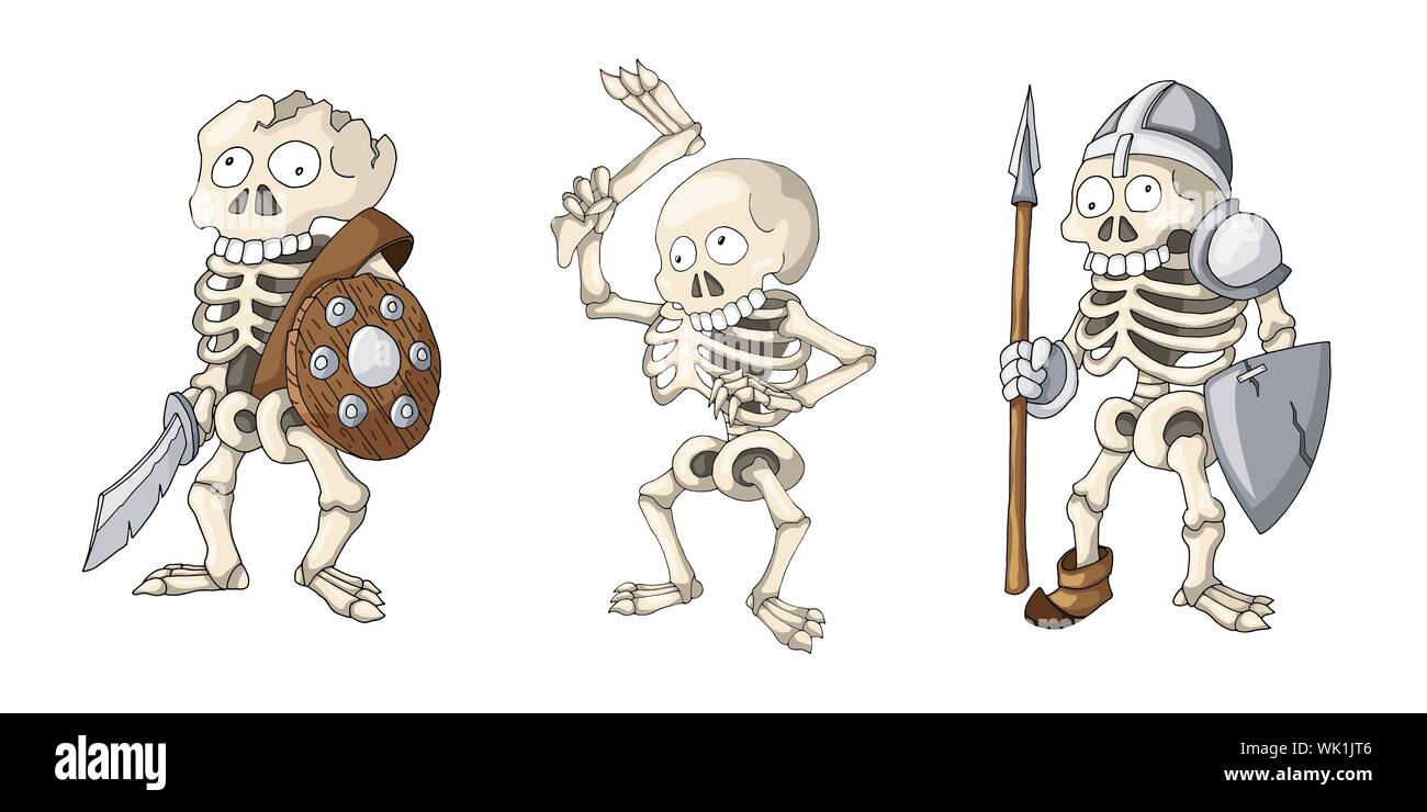Vector Halloween set with cute creepy skeletons. Hand drawn cartoon characters Stock Vector Image & Art - Alamy Vector Halloween set with cute creepy skeletons. Hand drawn cartoon characters Stock Vector Image & Art - Alamy