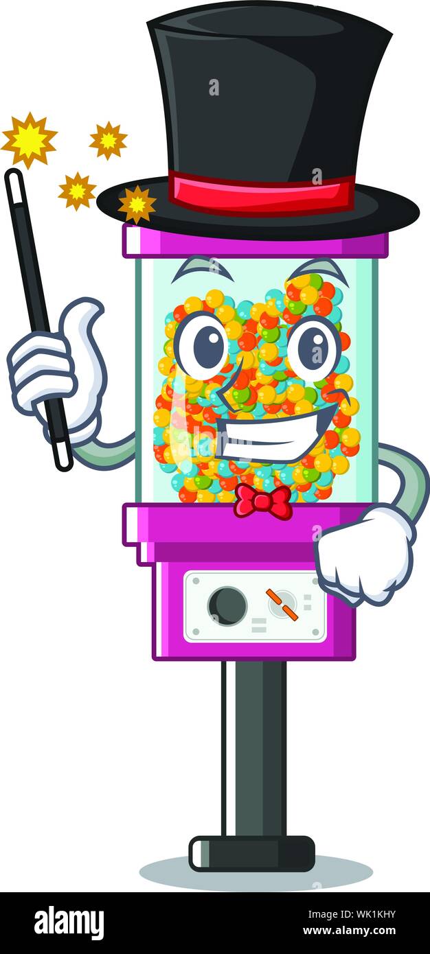 Magician candy vending machine on the cartoon Stock Vector Image & Art ...