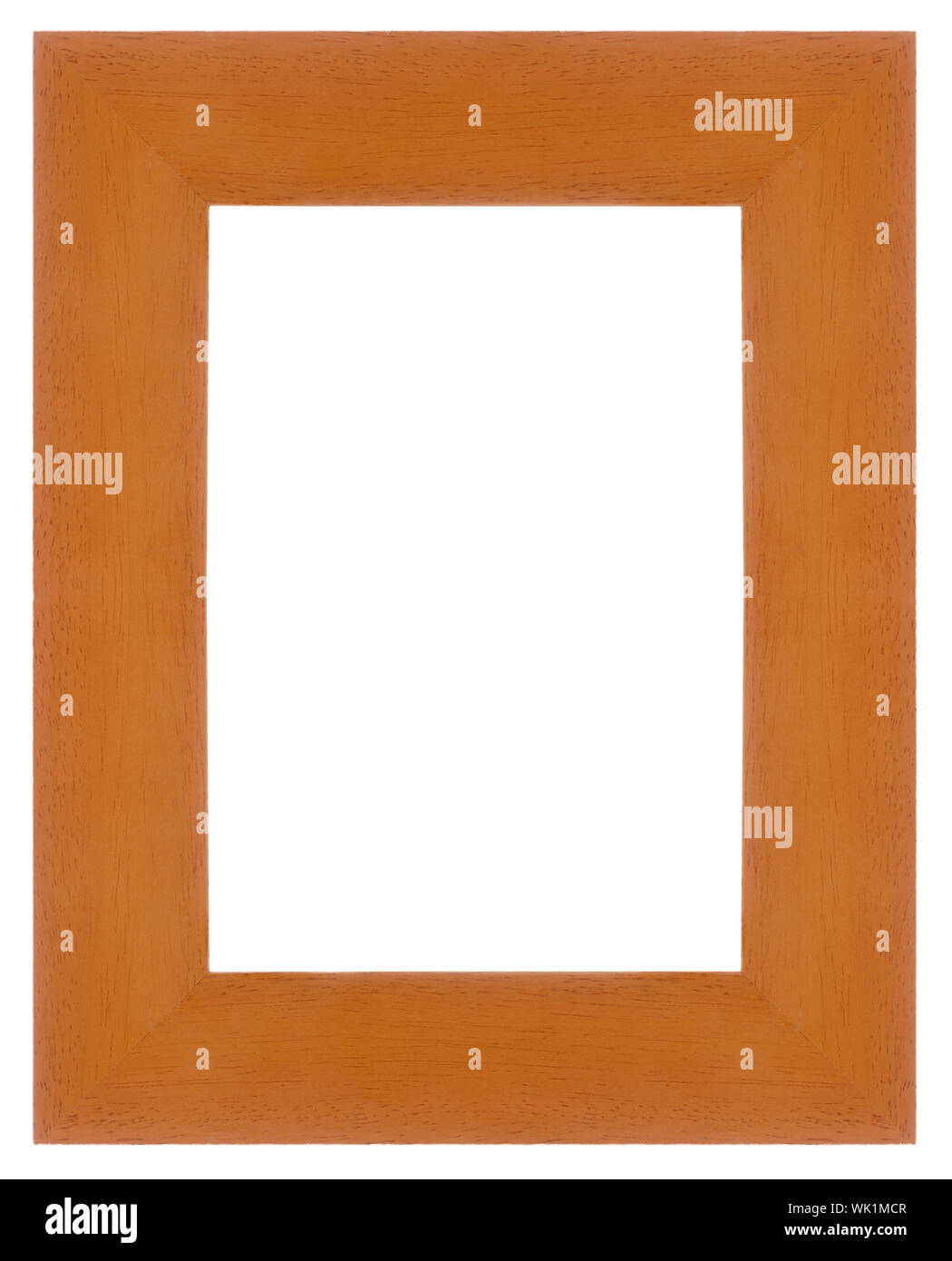 Wooden picture frame isolated on white background Stock Photo - Alamy