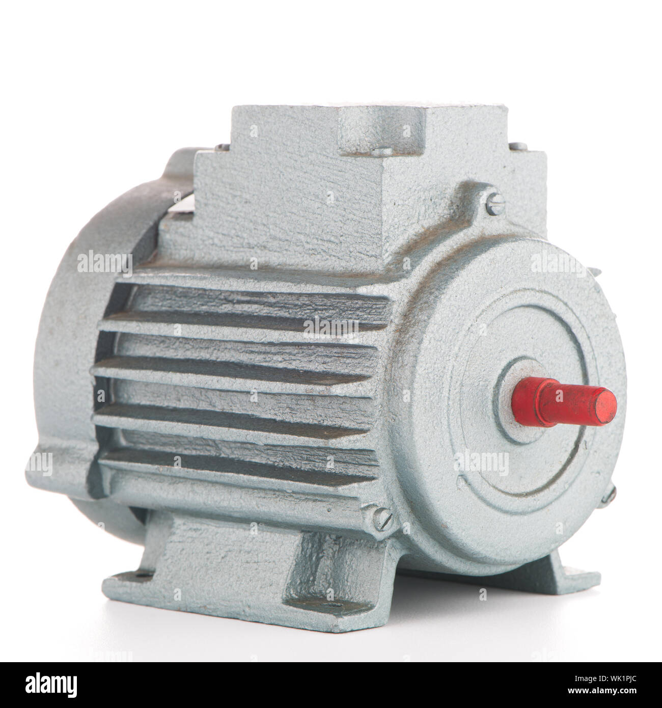 Electric motor on on white background Stock Photo - Alamy