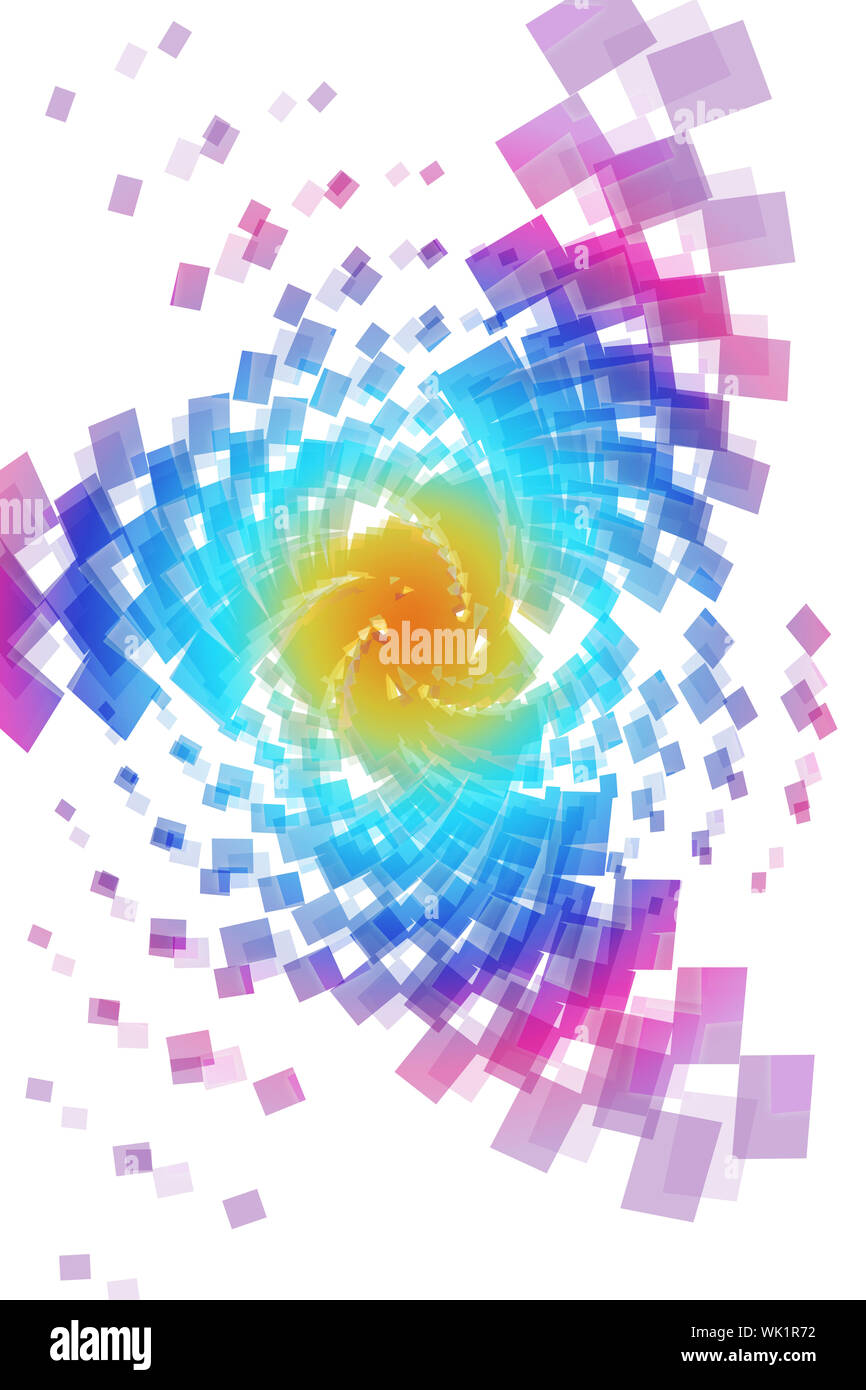 illustration of abstract vector background with colorful square shapes ...