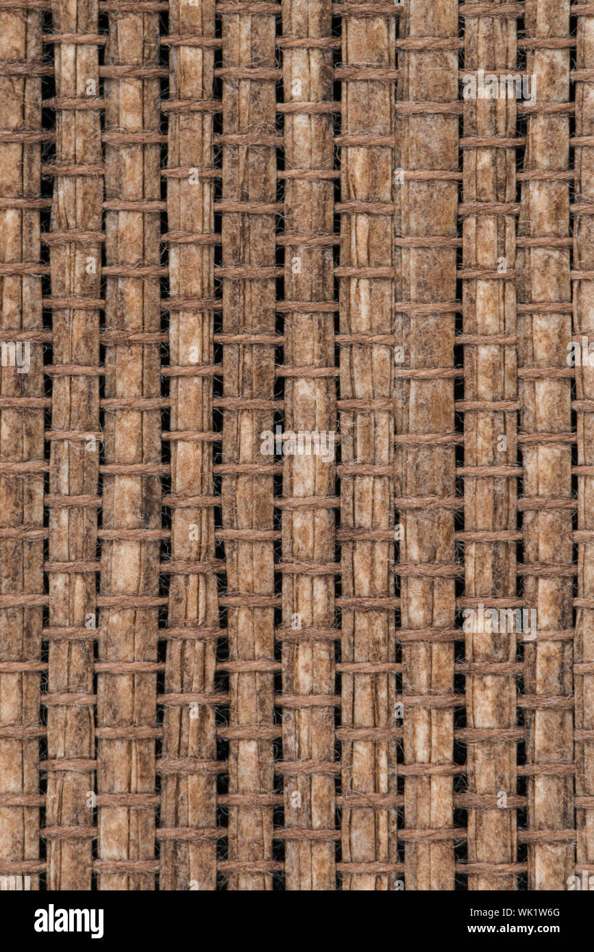 Bamboo texture background bound together in a pattern Stock Photo